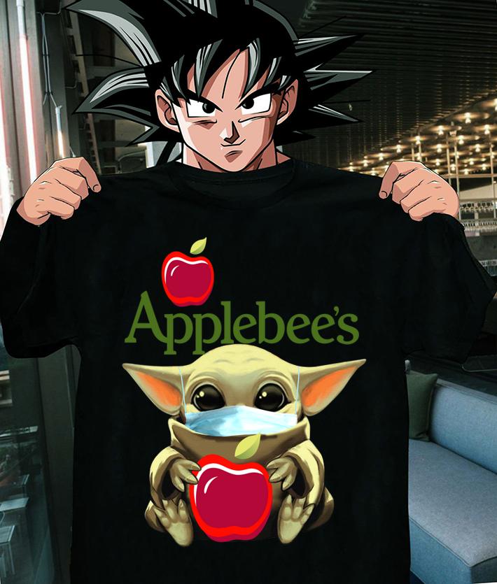 Baby Yoda Hug Applebees Covid 19 t-shirt shirt