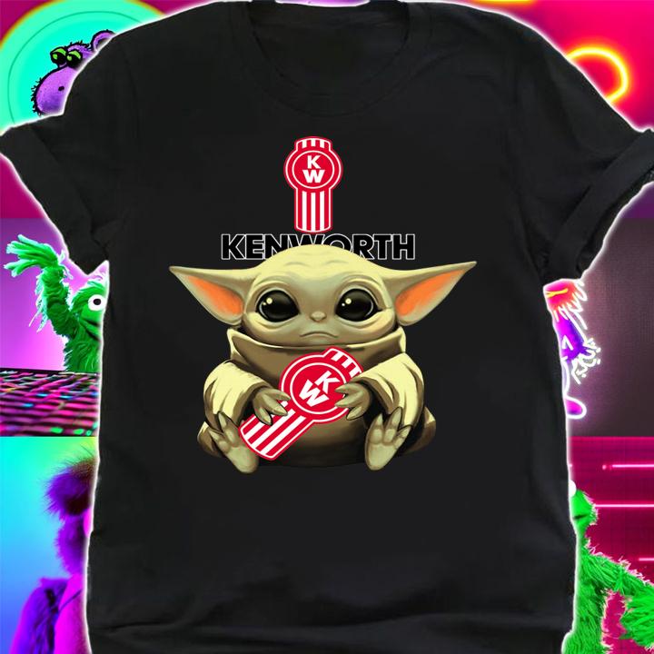 Baby Yoda hug Kenworth t-shirt shirt