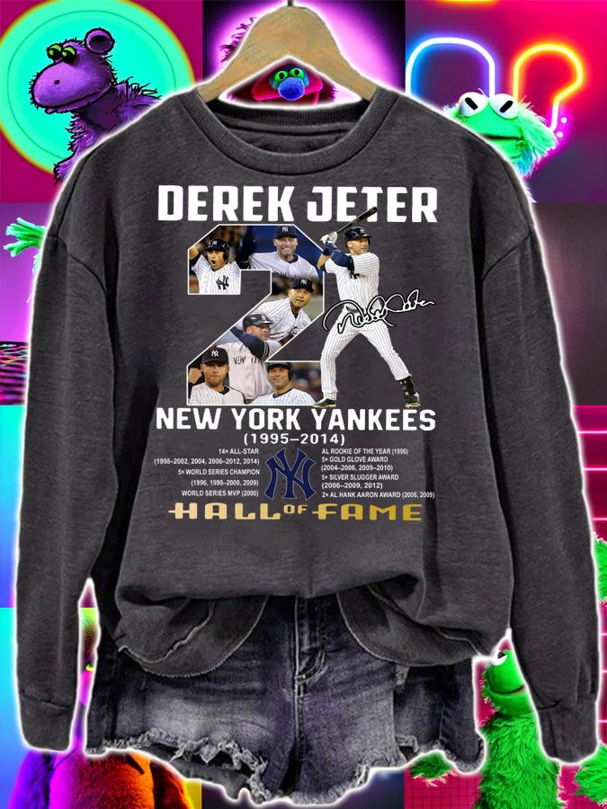 Derek Jeter New York Yankees 1995-2012 Hall Of Fame Signature t-shirt sweatshirt