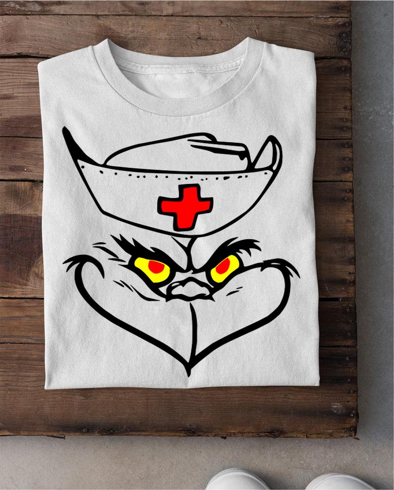 Grinch Nurse Christmas t-shirt shirt