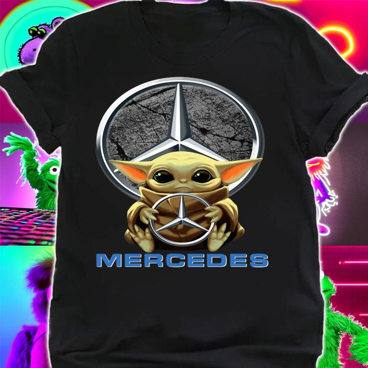Baby Yoda hug Mercedes-Benz Star Wars t-shirt shirt