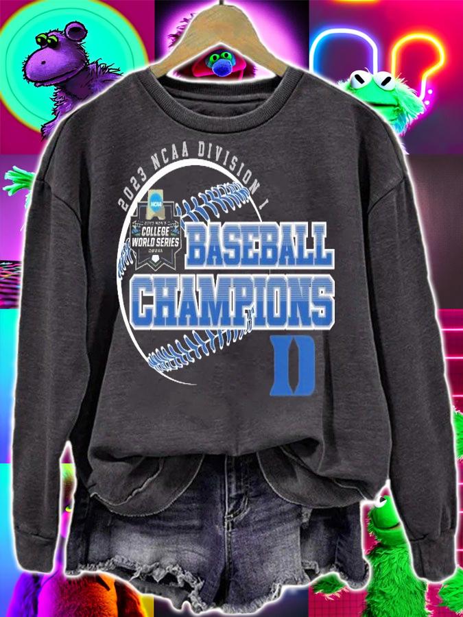 Duke Blue Devils 2023 NCAA Division I Baseball Champions t-shirt sweatshirt