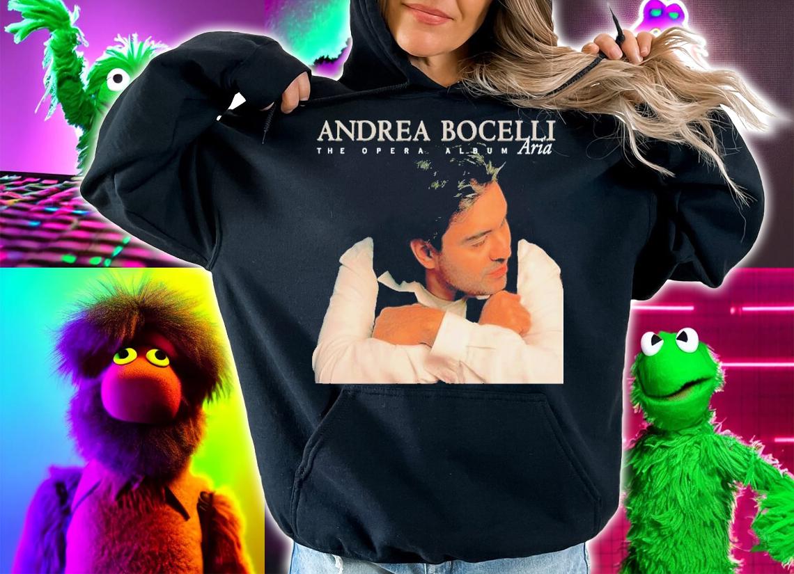 1998 Andrea Bocelli Vintage Aria The Opera Album Tour Shirt t-shirt hoodie