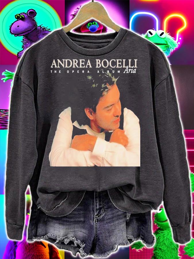 1998 Andrea Bocelli Vintage Aria The Opera Album Tour Shirt t-shirt sweatshirt