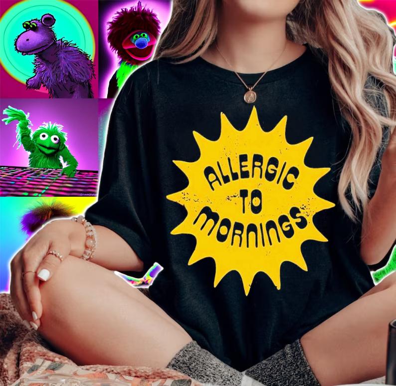 Allergic to Mornings shirt t-shirt woman shirt