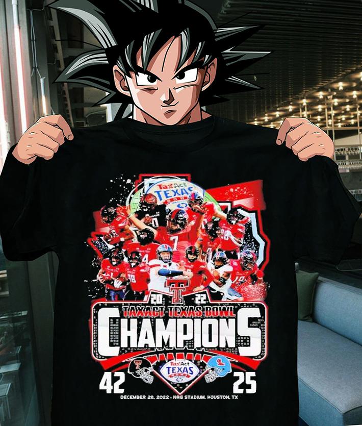 2022 Taxact Texas Bowl Champions Texas Tech 42 25 Ole Miss Rebels shirt t-shirt shirt