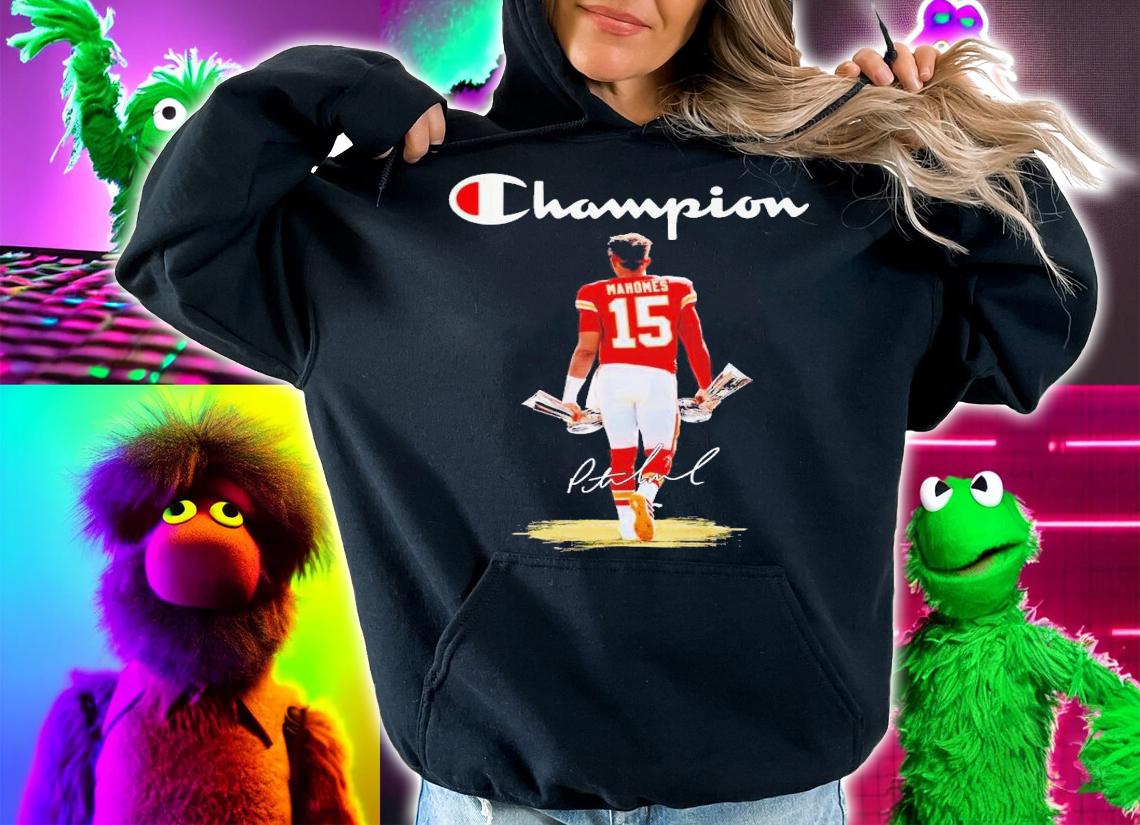 Champions Patrick Mahomes signature shirt t-shirt hoodie