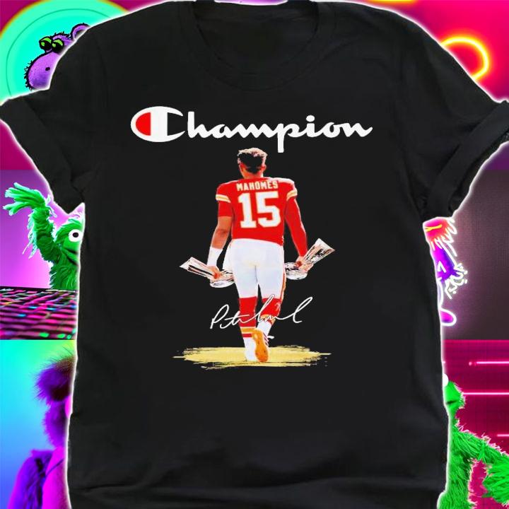 Champions Patrick Mahomes signature shirt t-shirt shirt