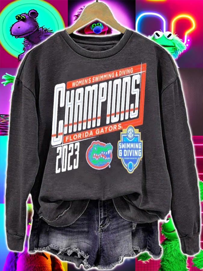 Florida Gators Blue SEC Women_s Swimming and Diving Champions shirt t-shirt sweatshirt