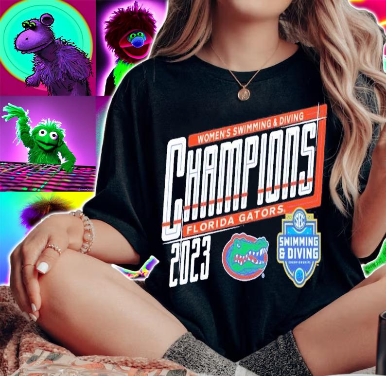 Florida Gators Blue SEC Women_s Swimming and Diving Champions shirt t-shirt woman shirt