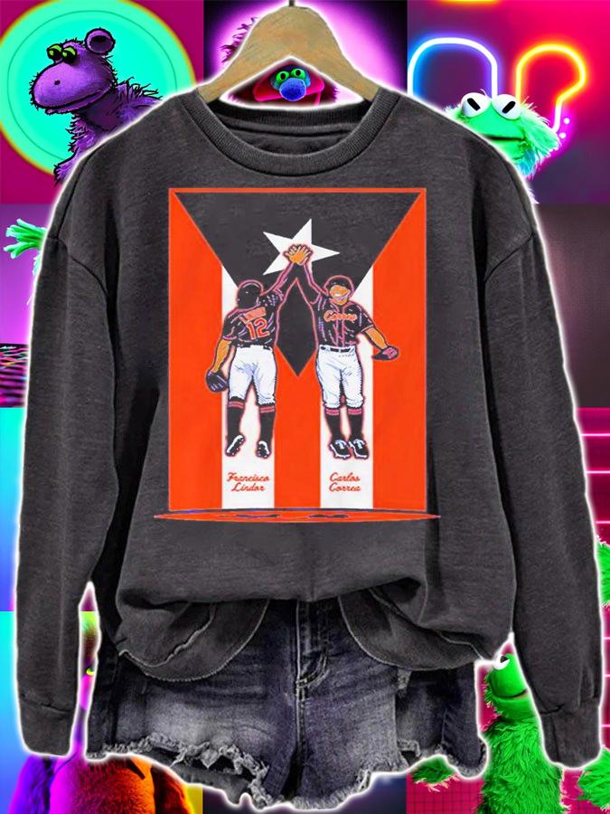 Francisco Lindor and Carlos Correa Puerto Rican Pride shirt t-shirt sweatshirt