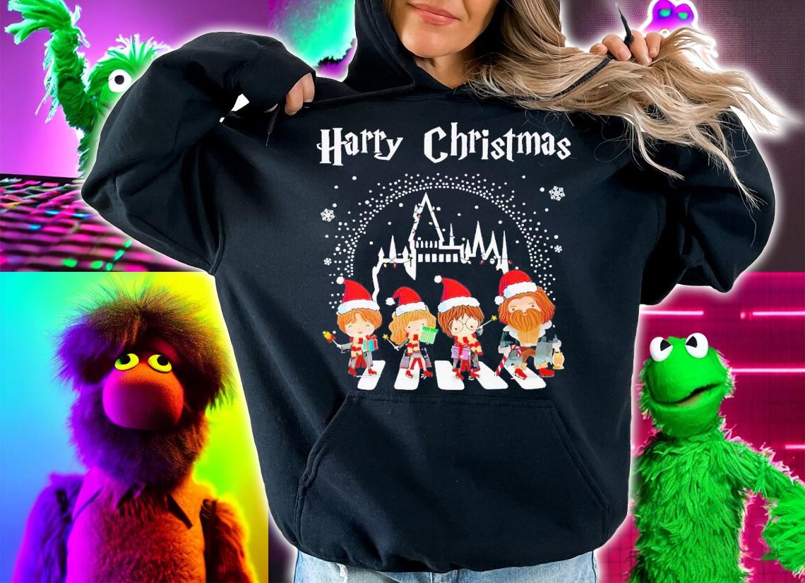 Harry Christmas Abbey Road shirt t-shirt hoodie