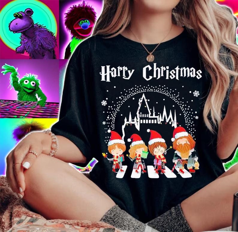Harry Christmas Abbey Road shirt t-shirt woman shirt