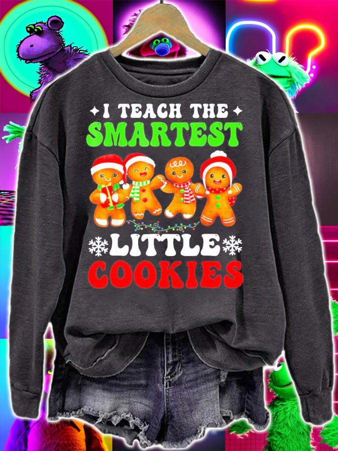 I Teach The Smartest Little Cookies Christmas T-Shirt t-shirt sweatshirt