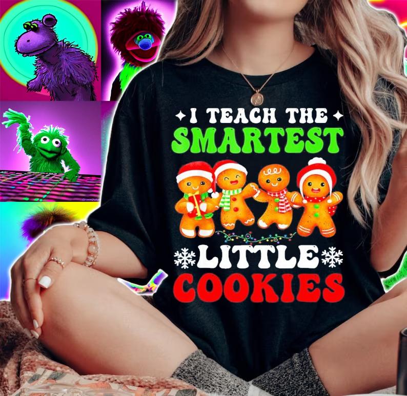 I Teach The Smartest Little Cookies Christmas T-Shirt t-shirt woman shirt