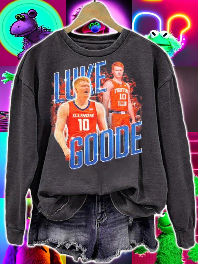 Luke Goode #10 Illinois Basketball Shirt t-shirt sweatshirt