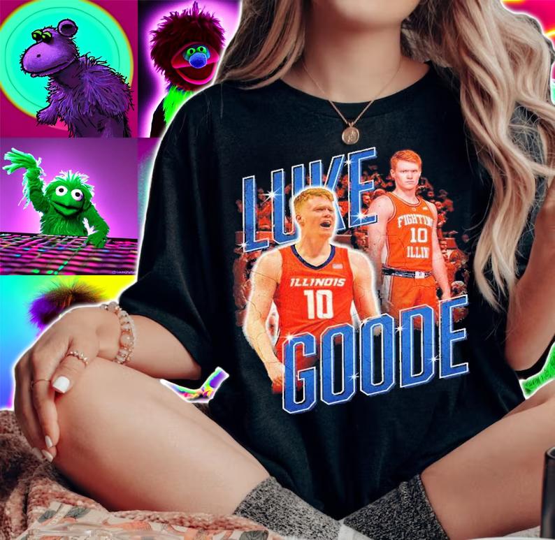 Luke Goode #10 Illinois Basketball Shirt t-shirt woman shirt