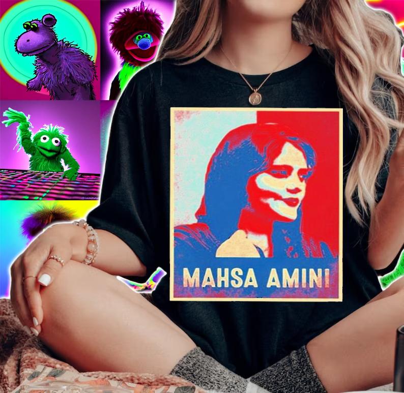 Mahsa Amini Vintage Retro Shirt t-shirt woman shirt