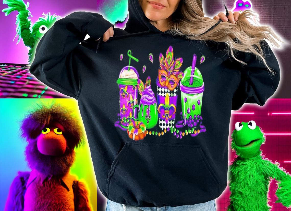 Mardi Gras Coffee Drink Shirt t-shirt hoodie