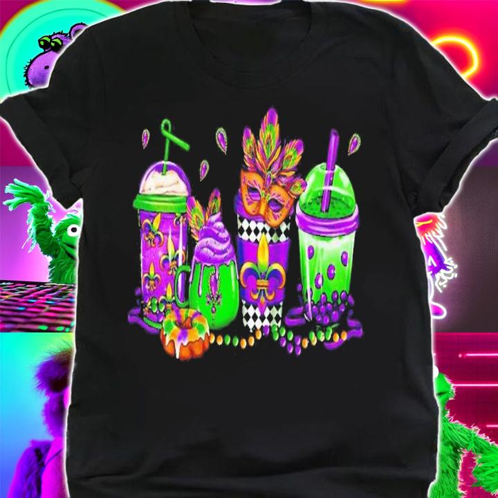Mardi Gras Coffee Drink Shirt t-shirt shirt