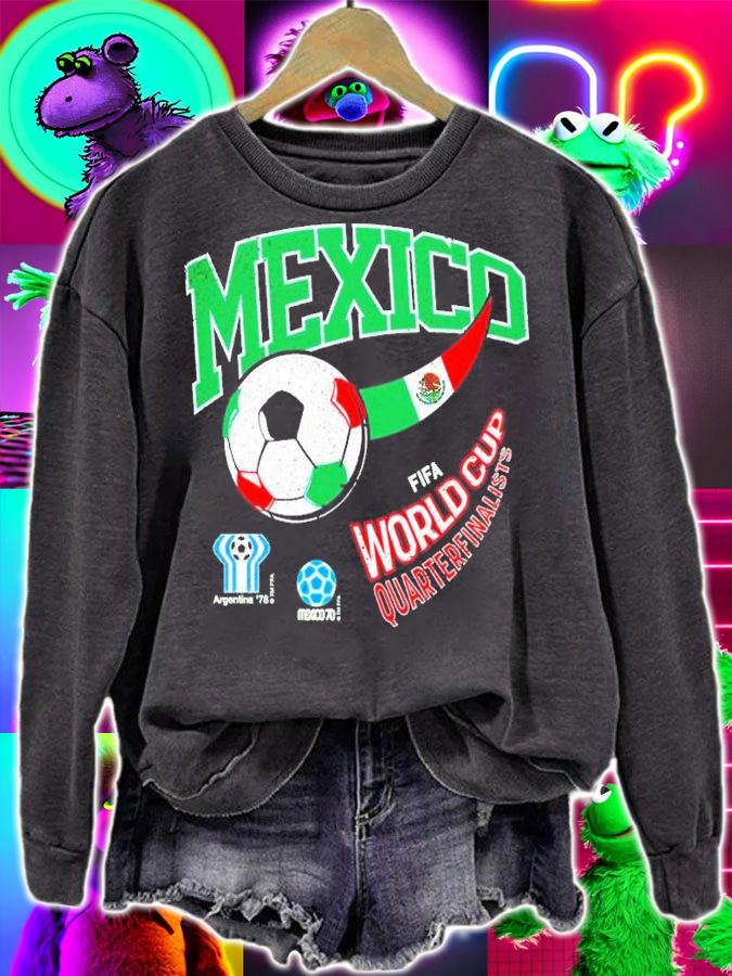 Mexico World Cup Soccer Crewneck Shirt t-shirt sweatshirt