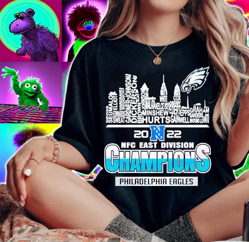 NFC East Division Champions Philadelphia Eagles Players 2022 Shirt t-shirt woman shirt