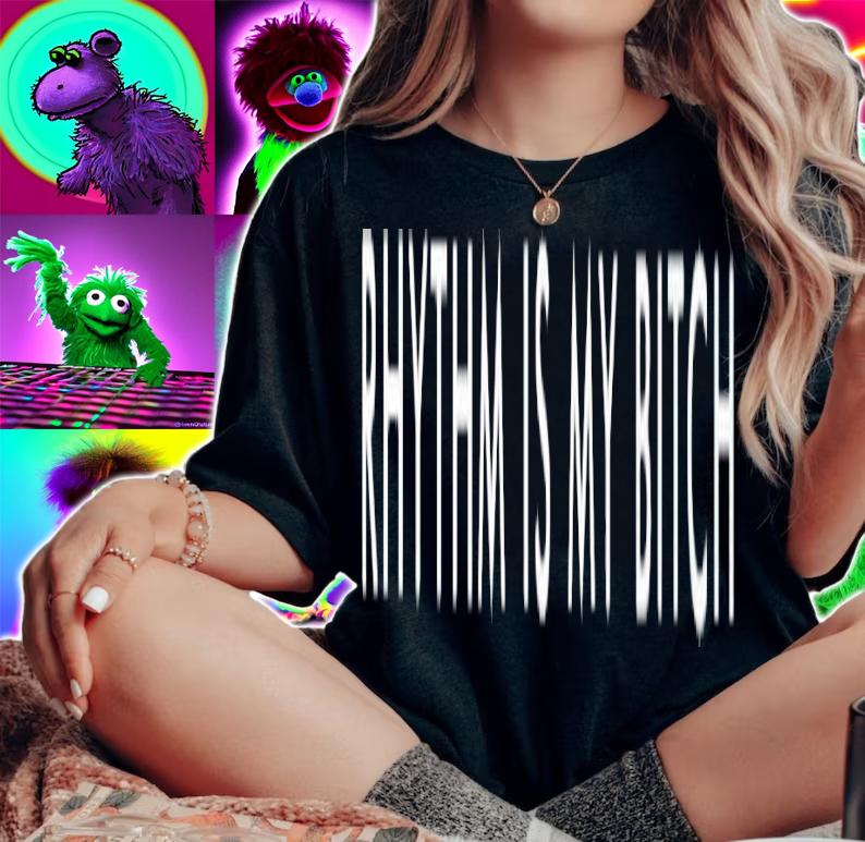 Nicole Moudaber rhythm is my bitch shirt t-shirt woman shirt