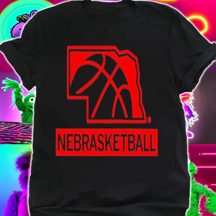 Nebrasketball map shirt t-shirt