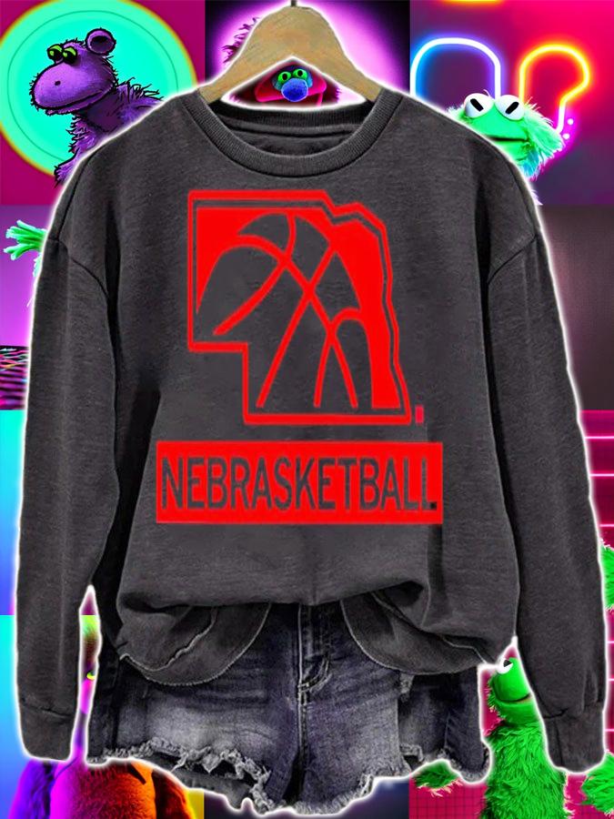 Nebrasketball map shirt t-shirt