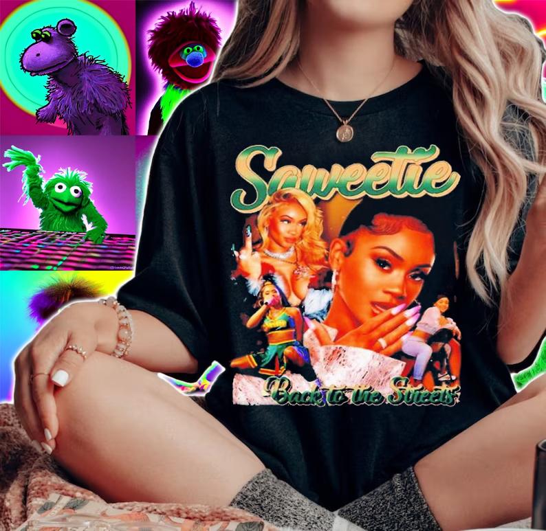 Back To The Streets Saweetie Vintage Bootleg T-Shirt t-shirt