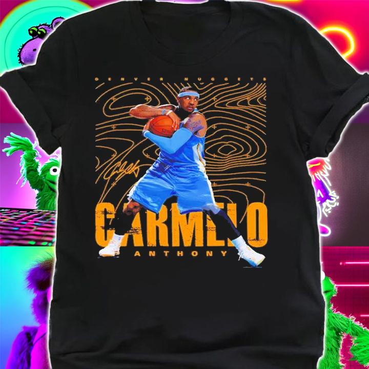 Carmelo Anthony Denver Nuggets Basketball Signature Shirt t-shirt