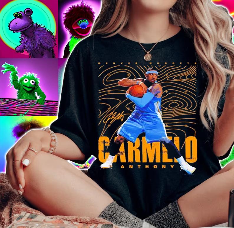 Carmelo Anthony Denver Nuggets Basketball Signature Shirt t-shirt