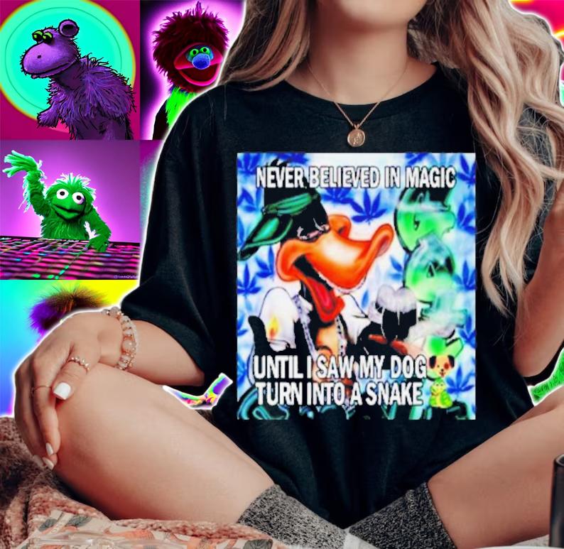 Never Believed In Magic Until I Saw My Dog Turn Into A Snake Shirt t-shirt