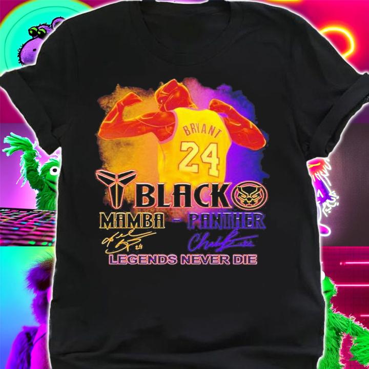 New Black Mamba 1978 2020 Black Panther 1976 2020 Legends never die shirt t-shirt