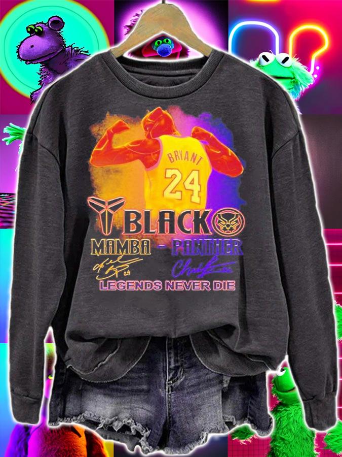 New Black Mamba 1978 2020 Black Panther 1976 2020 Legends never die shirt t-shirt