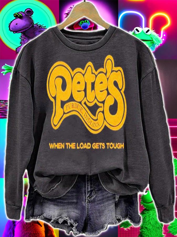 Pete's West Lafayette when the load gets tough shirt t-shirt