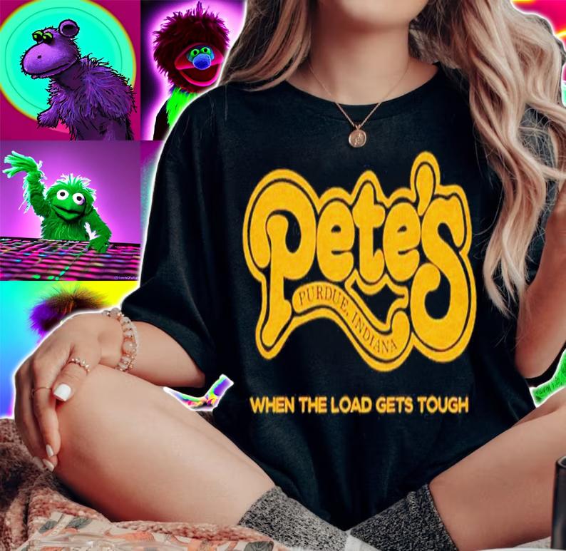 Pete's West Lafayette when the load gets tough shirt t-shirt