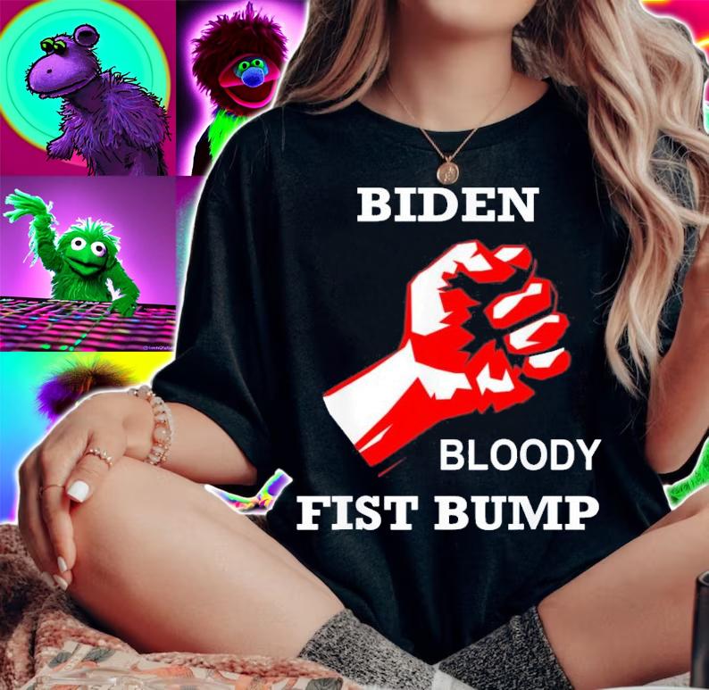 President Biden Bloody Fist Bump Joe Biden T-Shirt t-shirt