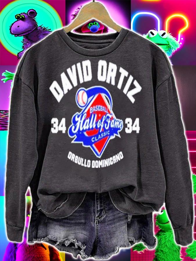 Red Sox David Ortiz Baseball Hall Of Fame 2022 Orgullo Dominicano T-Shirt t-shirt sweatshirt