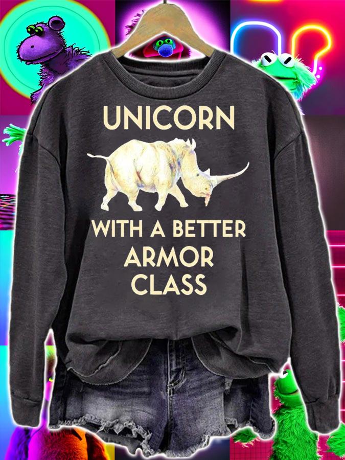 Rhinoceros Unicorn with a better armor class shirt t-shirt