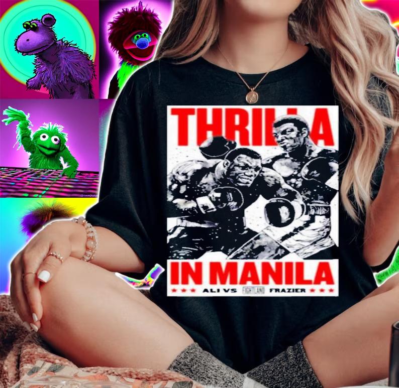 Ali Frazier Iii Thrilla In Manila Boxing T-Shirt t-shirt
