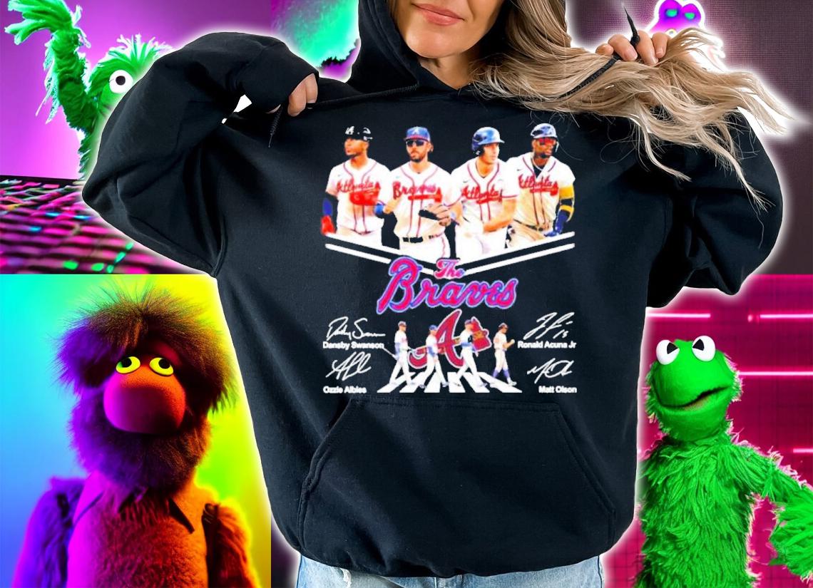 Atlanta The Braves Dansby Swanson Ronald Acuna Jr Ozzie Albies And Matt Olson Abbey Road Signatures t-shirt