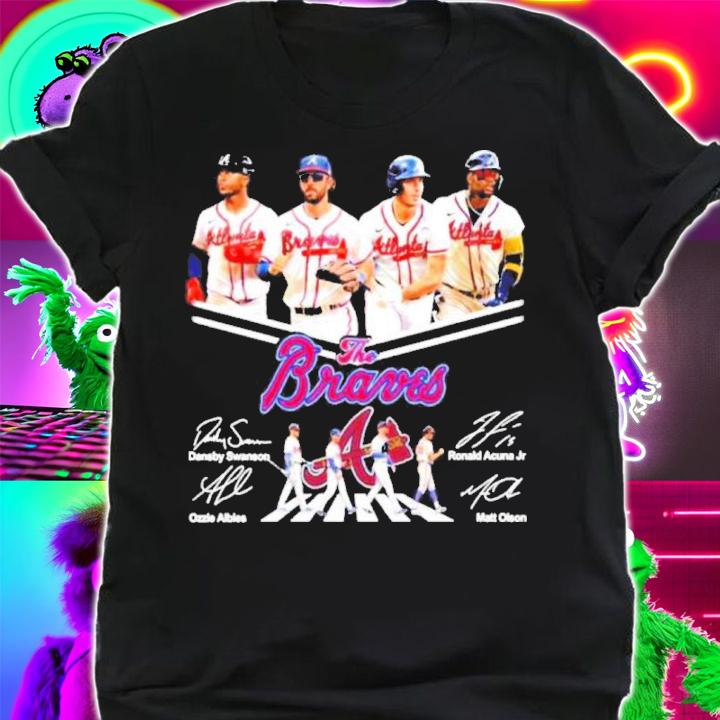 Atlanta The Braves Dansby Swanson Ronald Acuna Jr Ozzie Albies And Matt Olson Abbey Road Signatures t-shirt