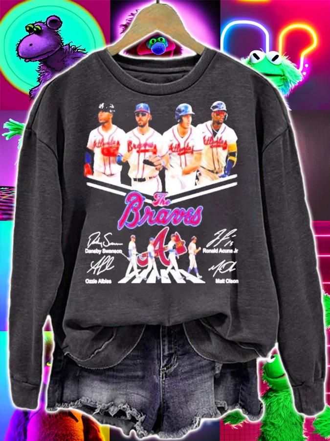 Atlanta The Braves Dansby Swanson Ronald Acuna Jr Ozzie Albies And Matt Olson Abbey Road Signatures t-shirt