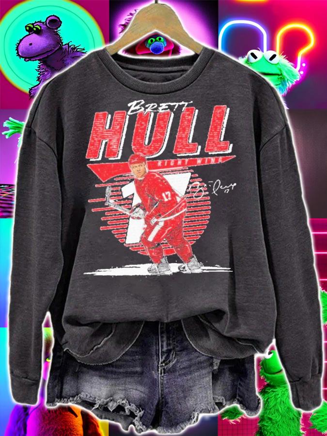 Brett Hull Detroit Comet Hockey Shirt t-shirt