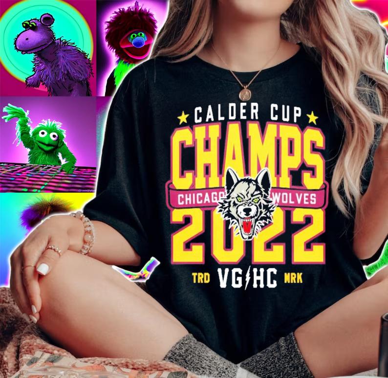 Chicago Wolves Violent Gentlemen Calder Cup Champs 2022 T-Shirt t-shirt