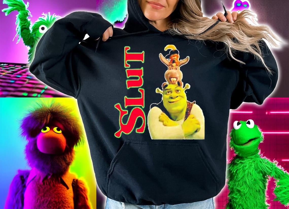 Slut Red Shrek Slut Donkey shirt t-shirt