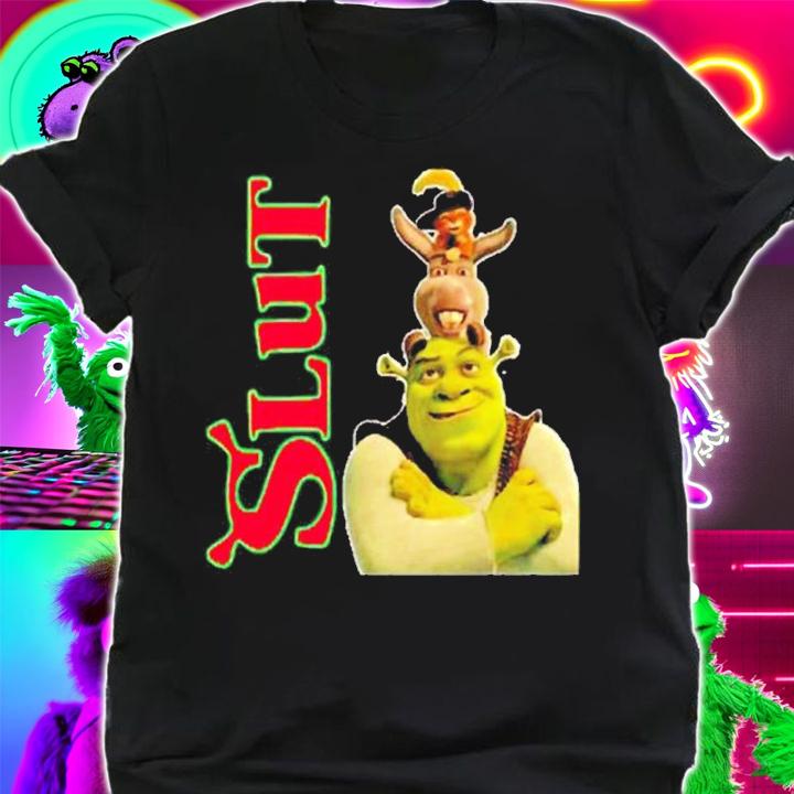 Slut Red Shrek Slut Donkey shirt t-shirt