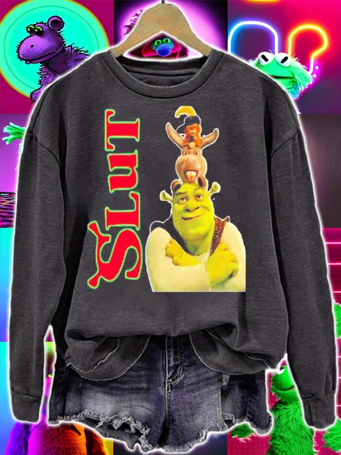 Slut Red Shrek Slut Donkey shirt t-shirt