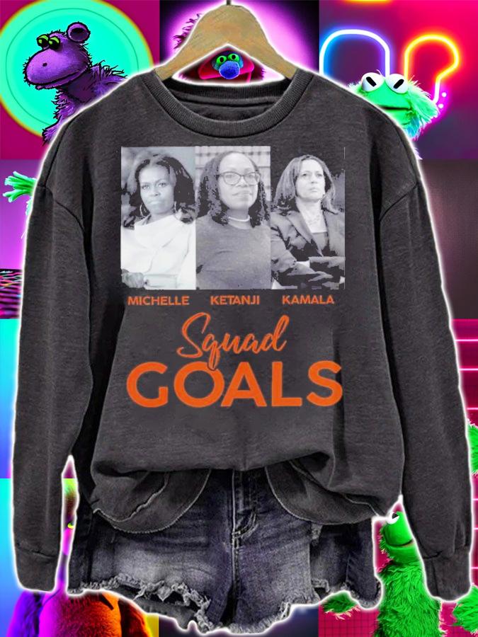 Squad Goals Michelle Obama Ketanji Brown Jackson Kamala Harris shirt t-shirt